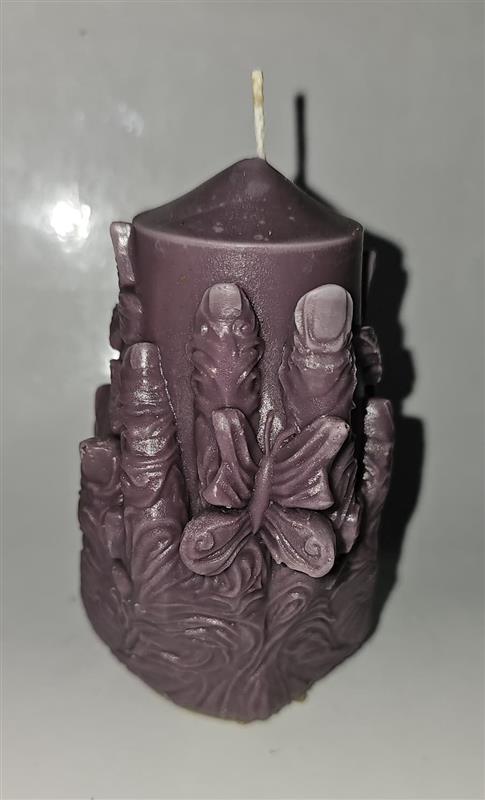 Lumânare Sculpturală "Butterfly Metamorphosis" – Eleganță Barocă și Natură🕯️🕯️🕯️