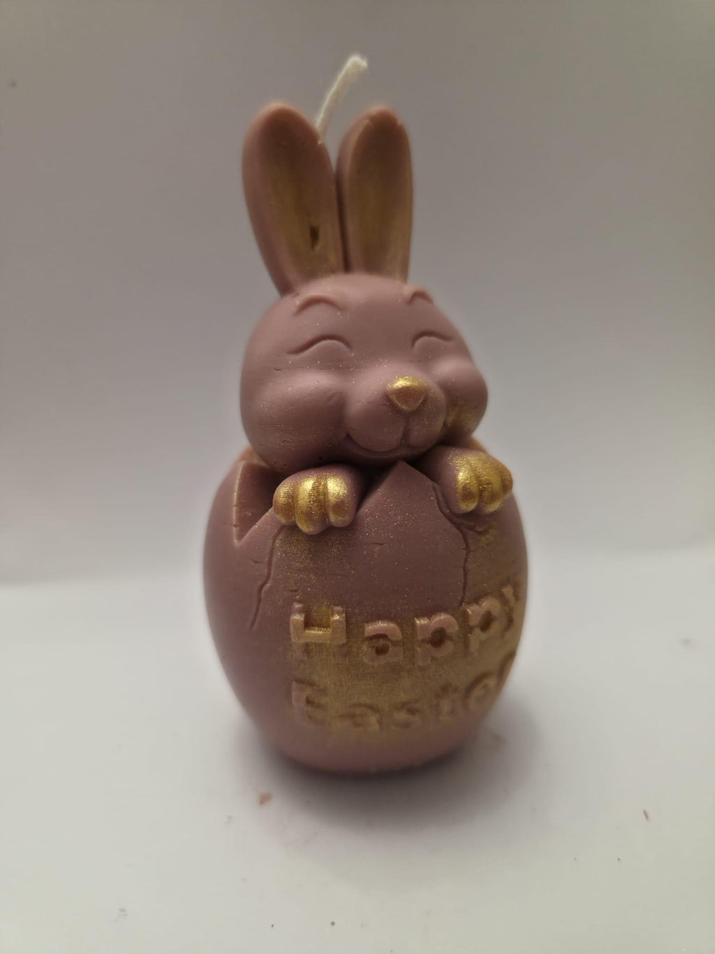Lumânare Artizanală „Happy Easter” – Iepurașul Vesel IoBo Candles