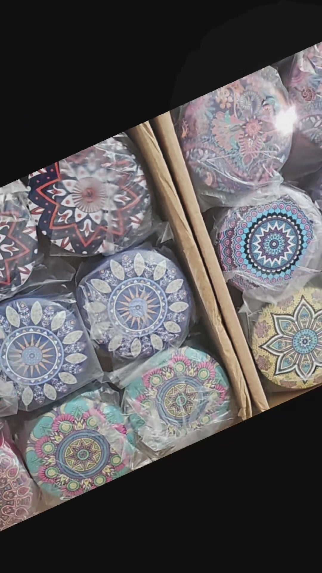 Lumânare în Recipient Metalic "Bohemian Mandala" – Aromaterapie și Stil